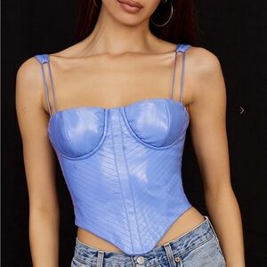 House of CB Melissa Vegan leather corset